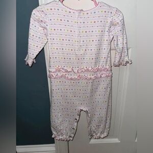 Kissy Kissy Pink Striped Baby Onesie